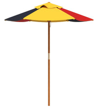 Sonnenschirm für Kinder mit Holzmast Ø120x140 cm
