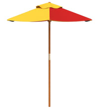 Sonnenschirm für Kinder mit Holzmast Ø120x140 cm