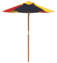 Sonnenschirm für Kinder mit Holzmast Ø120x140 cm