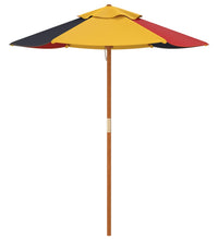 Sonnenschirm für Kinder mit Holzmast Ø120x140 cm