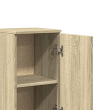 Badschrank Sonoma-Eiche 30x30x190 cm Holzwerkstoff