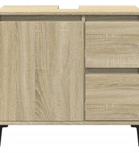 Badschrank Sonoma-Eiche 65x33x60 cm Holzwerkstoff