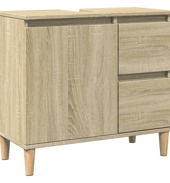 Badschrank Sonoma-Eiche 65x33x60 cm Holzwerkstoff