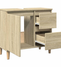 Badschrank Sonoma-Eiche 65x33x60 cm Holzwerkstoff