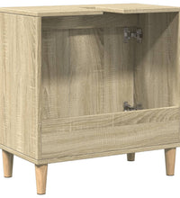 Waschbeckenunterschrank Sonoma-Eiche 58x33x60 cm Holzwerkstoff