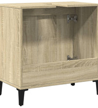 Waschbeckenunterschrank Sonoma-Eiche 58x33x60 cm Holzwerkstoff