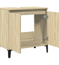 Waschbeckenunterschrank Sonoma-Eiche 58x33x60 cm Holzwerkstoff