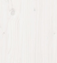 Massivholzbett Weiß 100x200 cm Kiefer