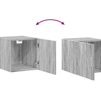 Wandschrank Grau Sonoma 40x42,5x40 cm Holzwerkstoff