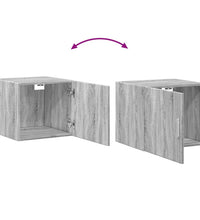 Wandschrank Grau Sonoma 45x42,5x40 cm Holzwerkstoff