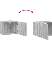 Wandschrank Grau Sonoma 50x42,5x40 cm Holzwerkstoff