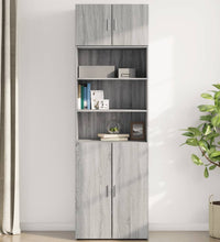 Wandschrank Grau Sonoma 70x42,5x40 cm Holzwerkstoff