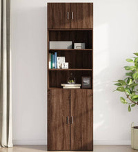 Wandschrank Braun Eichen-Optik 70x42,5x40 cm Holzwerkstoff