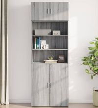 Wandschrank Grau Sonoma 80x42,5x40 cm Holzwerkstoff