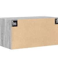 Wandschrank Grau Sonoma 80x42,5x40 cm Holzwerkstoff