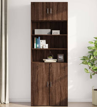 Wandschrank Braun Eichen-Optik 80x42,5x40 cm Holzwerkstoff