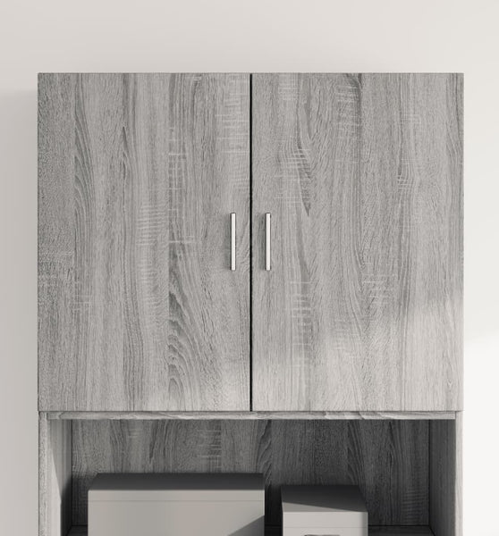 Wandschrank Grau Sonoma 80x42,5x64 cm Holzwerkstoff