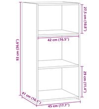 Sideboard Betongrau 45x41x93 cm Holzwerkstoff