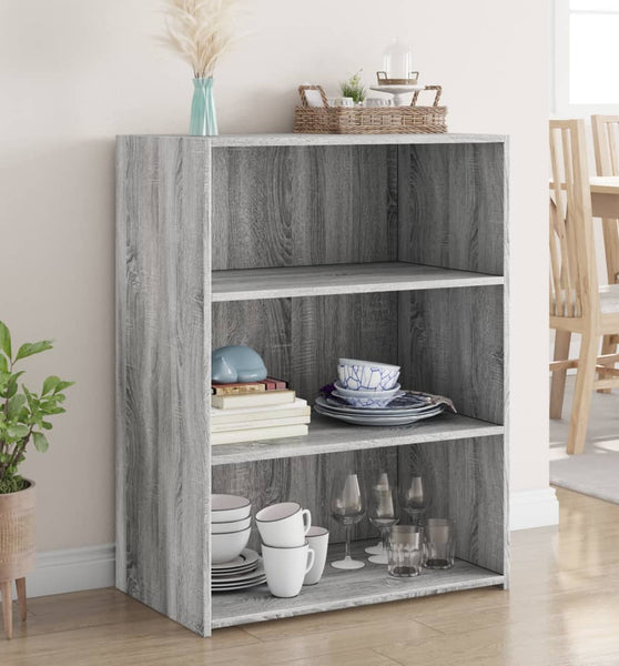 Sideboard Grau Sonoma 70x41x93 cm Holzwerkstoff