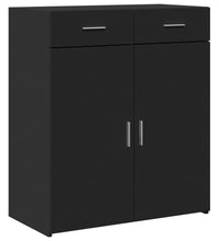 Sideboard Schwarz 80x42,5x93 cm Holzwerkstoff