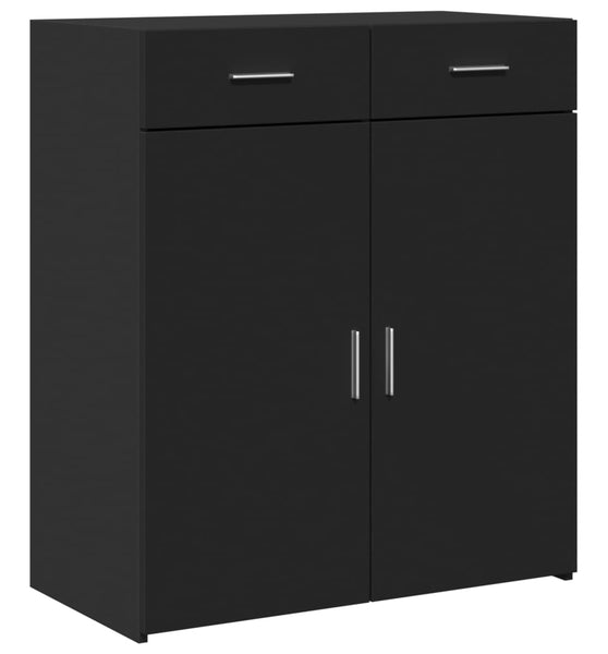 Sideboard Schwarz 80x42,5x93 cm Holzwerkstoff