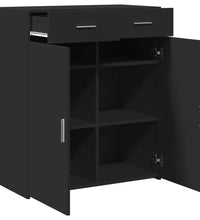 Sideboard Schwarz 80x42,5x93 cm Holzwerkstoff