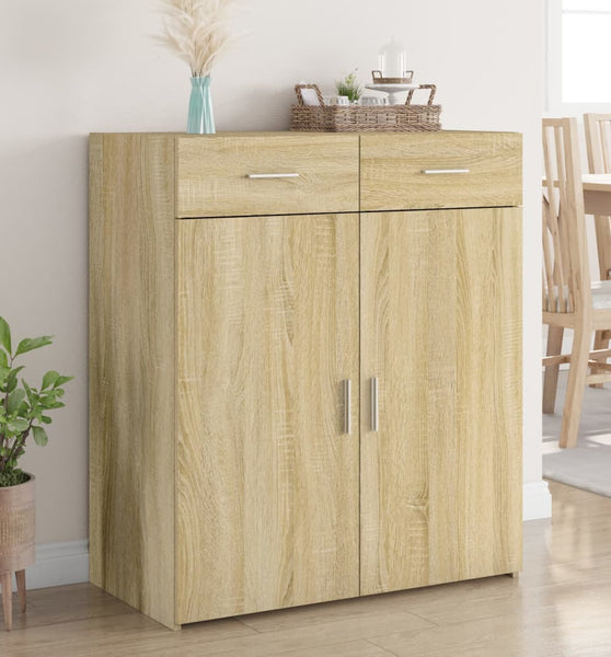 Sideboard Sonoma-Eiche 80x42,5x93 cm Holzwerkstoff