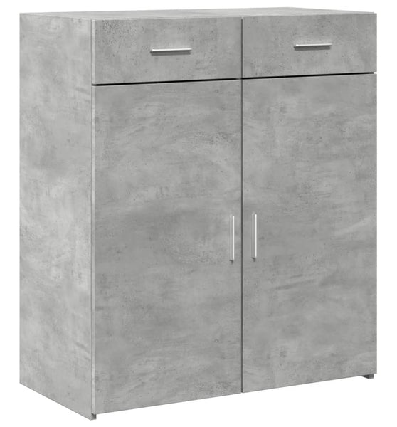 Sideboard Betongrau 80x42,5x93 cm Holzwerkstoff