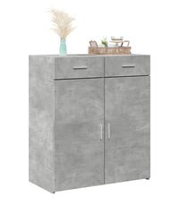 Sideboard Betongrau 80x42,5x93 cm Holzwerkstoff