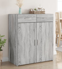 Sideboard Grau Sonoma 80x42,5x93 cm Holzwerkstoff