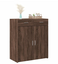 Sideboard Braun Eichen-Optik 80x42,5x93 cm Holzwerkstoff