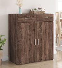 Sideboard Braun Eichen-Optik 80x42,5x93 cm Holzwerkstoff