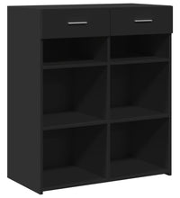 Sideboard Schwarz 80x42,5x93 cm Holzwerkstoff