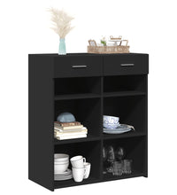 Sideboard Schwarz 80x42,5x93 cm Holzwerkstoff