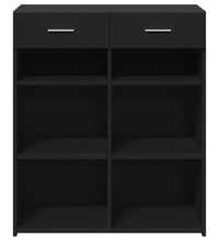 Sideboard Schwarz 80x42,5x93 cm Holzwerkstoff