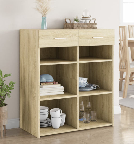 Sideboard Sonoma-Eiche 80x42,5x93 cm Holzwerkstoff