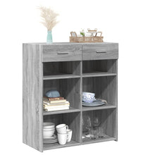 Sideboard Grau Sonoma 80x42,5x93 cm Holzwerkstoff