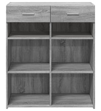 Sideboard Grau Sonoma 80x42,5x93 cm Holzwerkstoff