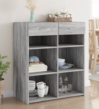 Sideboard Grau Sonoma 80x42,5x93 cm Holzwerkstoff