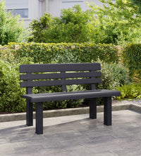 Gartenbank Anthrazit 110x52x71 cm Polypropylen