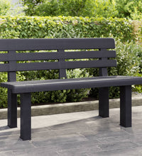 Gartenbank Anthrazit 110x52x71 cm Polypropylen