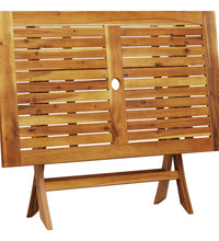 5-tlg. Garten-Essgruppe Stoff und Massivholz Taupe