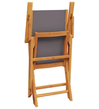 7-tlg. Garten-Essgruppe Stoff und Massivholz Anthrazit