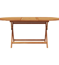 7-tlg. Garten-Essgruppe Stoff und Massivholz Beige