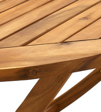 7-tlg. Garten-Essgruppe Stoff und Massivholz Beige