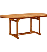 7-tlg. Garten-Essgruppe Poly Rattan und Massivholz Beige