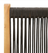 7-tlg. Garten-Essgruppe Polypropylen und Massivholz Schwarz