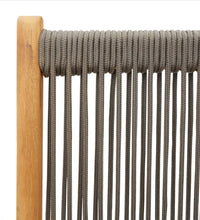 7-tlg. Garten-Essgruppe Polypropylen und Massivholz Grau