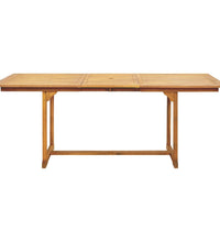 7-tlg. Garten-Essgruppe Poly Rattan und Massivholz Beige