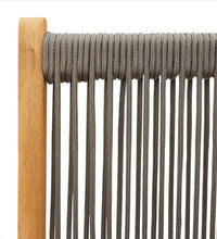 7-tlg. Garten-Essgruppe Polypropylen und Massivholz Grau